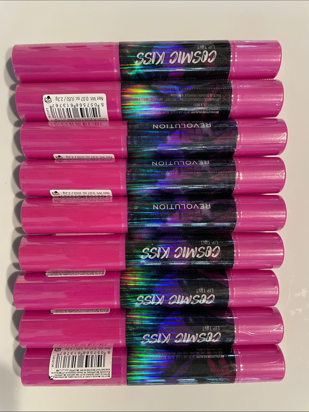 Makeup Revolution London Cosmic Kiss Lip Tint Purple Shadow Set of 9